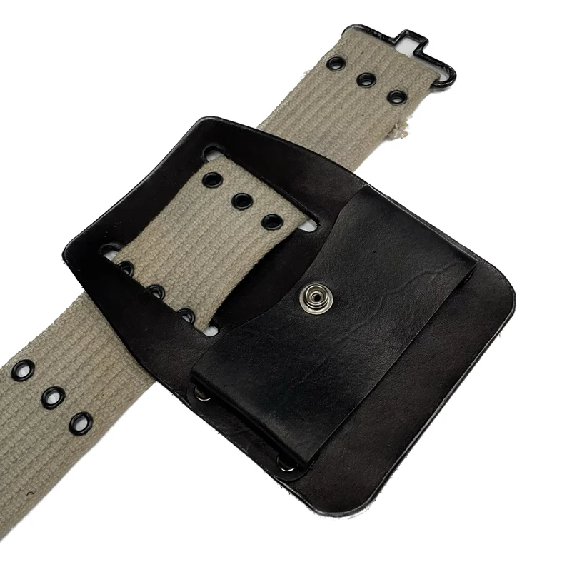 Karolian Dry Goods black belt holster on a khaki belt